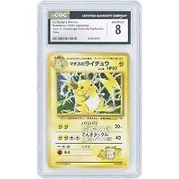 Lt. Surge's Raichu 1999 Pokemon Gym Challenge Japanese Holo #026 CGC Authenticated 8 Card