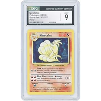 Ninetales 1999 Pokemon Base Set Holo #12 CGC Authenticated 9 Card
