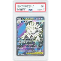 Mega Abomasnow EX 2025 Pokemon Mega Evolution Ultra Rare #157 PSA Authenticated 9 Card