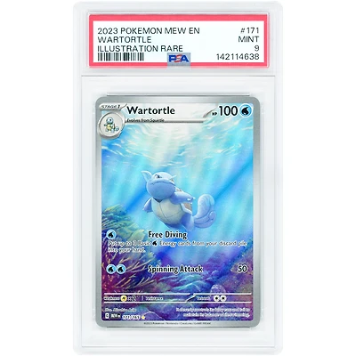 Wartortle 2023 Pokemon 151 Illustration Rare #171 PSA Authenticated 9 Card