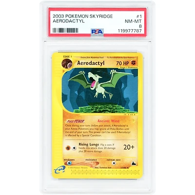 Aerodactyl 2003 Pokemon Skyridge Rare #1 PSA Authenticated 8 Card