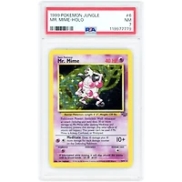 Mr. Mime 1999 Pokemon Jungle Holo Rare #6 PSA Authenticated 7 Card