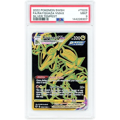 Rayquaza VMAX 2022 Pokemon Silver Tempest Trainer Gallery Holo #TG29 PSA Authenticated 9 Card