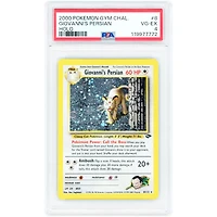Giovanni's Persian 2000 Pokemon Gym Challenge Holo Rare #8 PSA Authenticated 4 Card