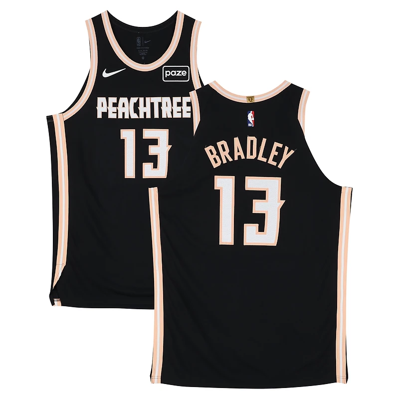 Tony Bradley Atlanta Hawks Game-Used #13 Black Nike City Edition Jersey vs. Cleveland Cavaliers on April 10, 2026 - Size 54+4