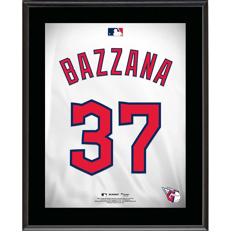 Travis Bazzana Cleveland Guardians 10.5" x 13" Jersey Number Sublimated Player Plaque