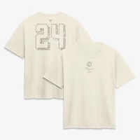Women's Napheesa Collier Cream Minnesota Lynx Fashion Name & Number T-Shirt