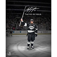 Anze Kopitar Los Angeles Kings Autographed 16" x 20" Final NHL Game Salute Spotlight Photograph with "Final NHL GM 4-26-26" Inscription