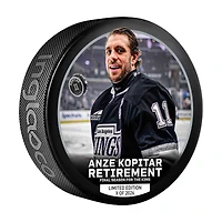 Anze Kopitar Los Angeles Kings Inglasco Retirement Hockey Puck - Limited Edition of 2026