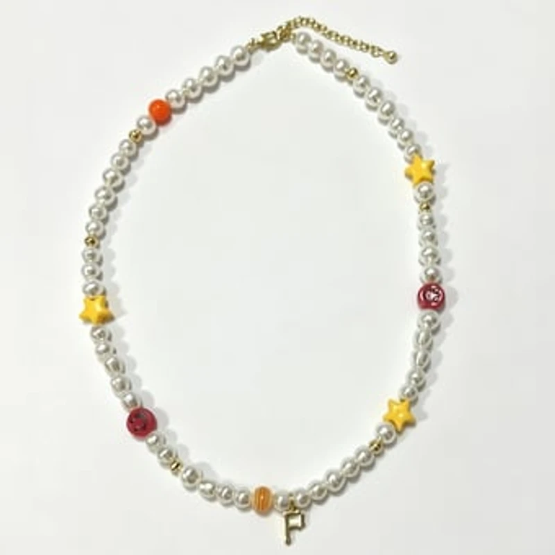 LUV AJ Pittsburgh Pirates Pearl Bead Logo Necklace