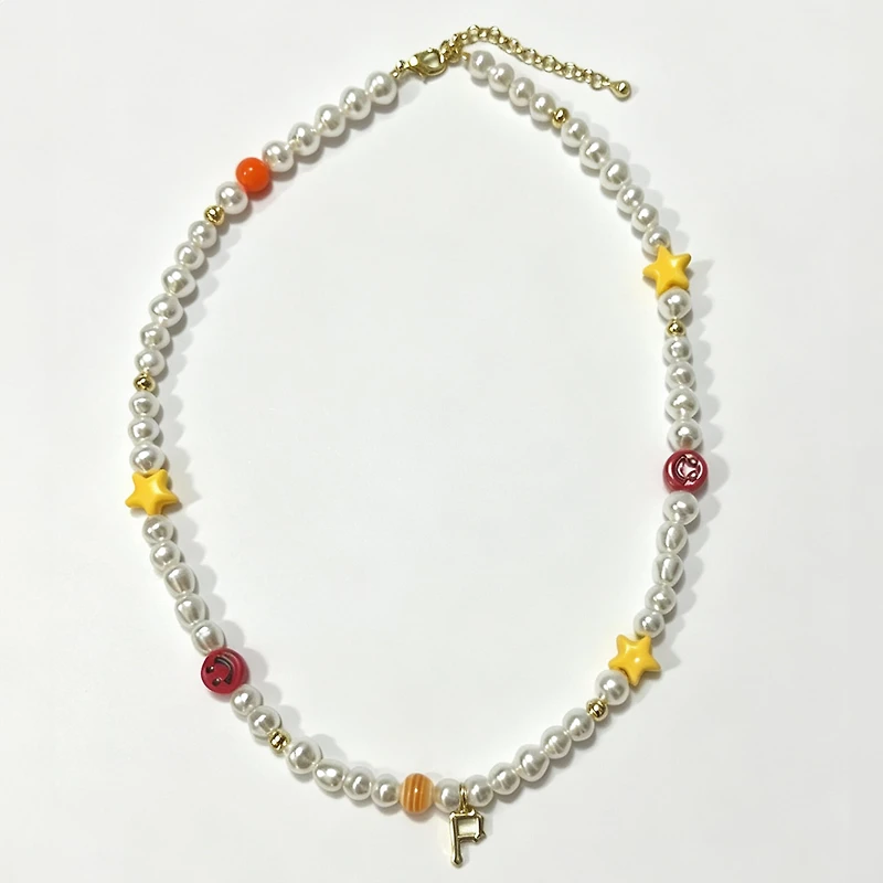 LUV AJ Pittsburgh Pirates Pearl Bead Logo Necklace