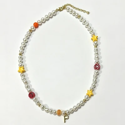 LUV AJ Pittsburgh Pirates Pearl Bead Logo Necklace