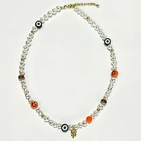 LUV AJ San Francisco Giants Pearl Bead Logo Necklace