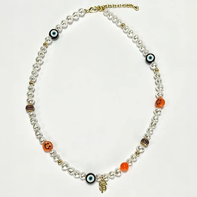 LUV AJ San Francisco Giants Pearl Bead Logo Necklace