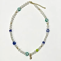 LUV AJ Seattle Mariners Pearl Bead Logo Necklace