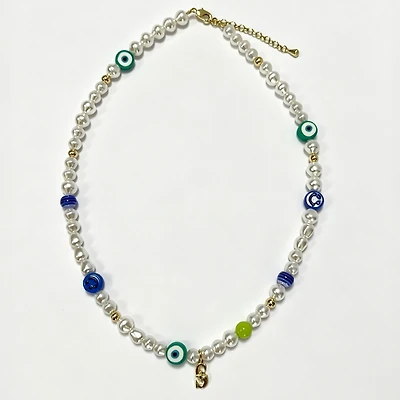 LUV AJ Seattle Mariners Pearl Bead Logo Necklace