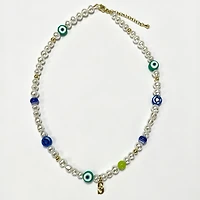 LUV AJ Seattle Mariners Pearl Bead Logo Necklace