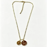 LUV AJ New York Yankees Double Coin Logo Necklace