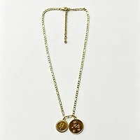 LUV AJ New York Mets Double Coin Logo Necklace