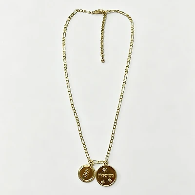 LUV AJ Seattle Mariners Double Coin Logo Necklace