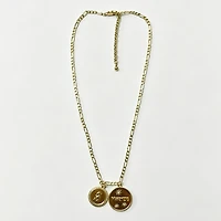 LUV AJ Seattle Mariners Double Coin Logo Necklace