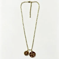 LUV AJ San Diego Padres Double Coin Logo Necklace