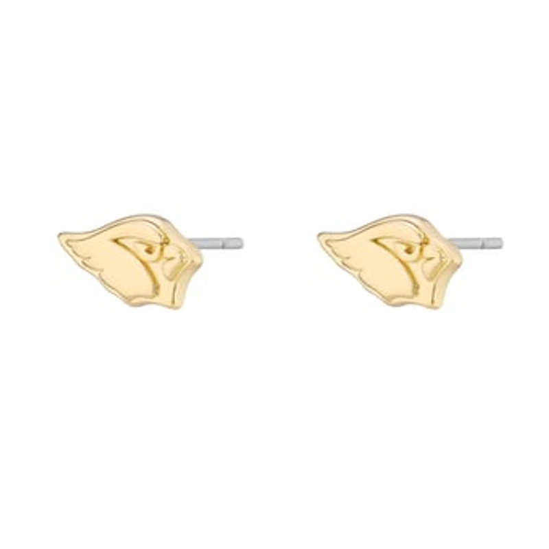Women's LUV AJ Gold Arizona Cardinals Logo Stud Earrings