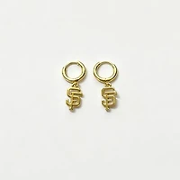 LUV AJ San Francisco Giants Logo Charm Huggie Earrings