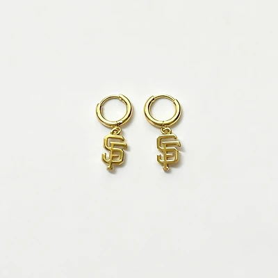 LUV AJ San Francisco Giants Logo Charm Huggie Earrings