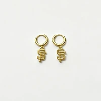 LUV AJ San Francisco Giants Logo Charm Huggie Earrings