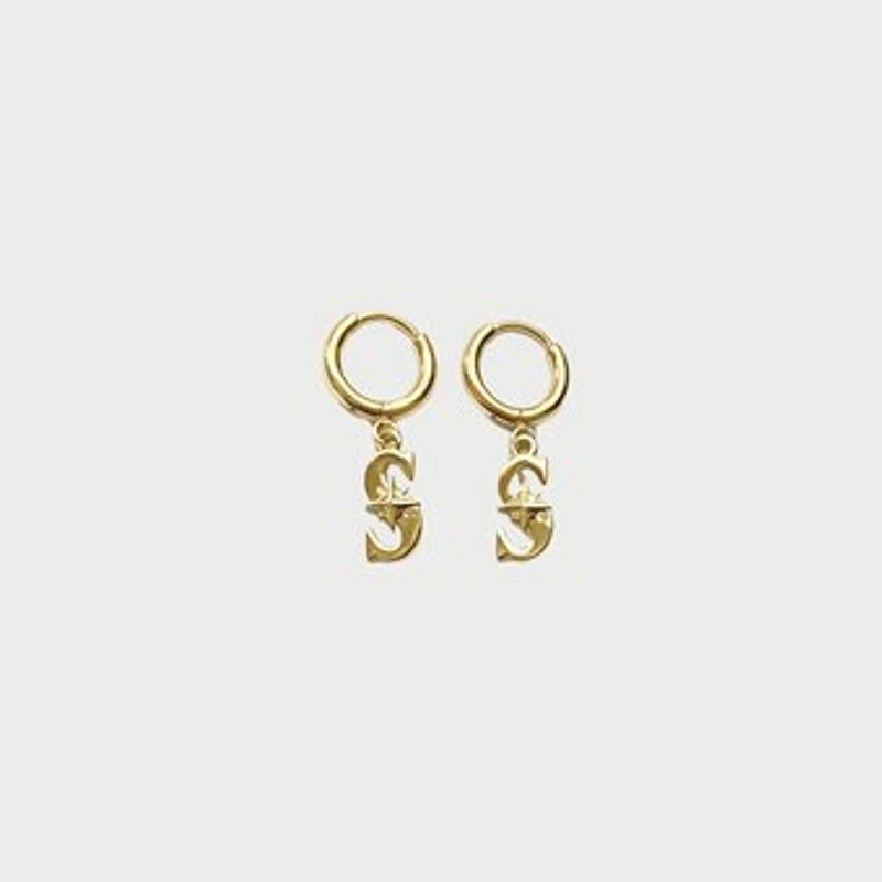 LUV AJ Seattle Mariners Logo Charm Huggie Earrings
