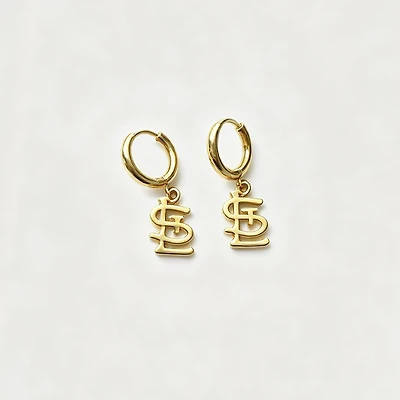 LUV AJ St. Louis Cardinals Logo Charm Huggie Earrings