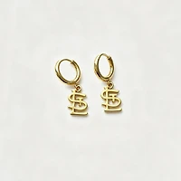 LUV AJ St. Louis Cardinals Logo Charm Huggie Earrings