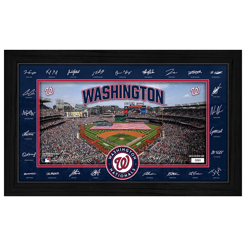 Highland Mint Washington Nationals 12" x 20" 2026 Signature Field Photograph - Facsimile Signatures