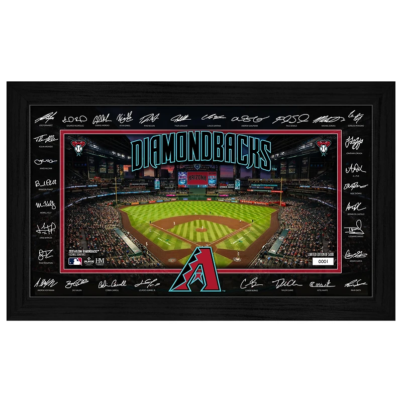 Highland Mint Arizona Diamondbacks 12" x 20" 2026 Signature Field Photograph - Facsimile Signatures