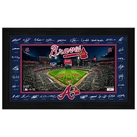 Highland Mint Atlanta Braves 12" x 20" 2026 Signature Field Photograph - Facsimile Signatures