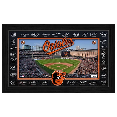 Highland Mint Baltimore Orioles 12" x 20" 2026 Signature Field Photograph - Facsimile Signatures