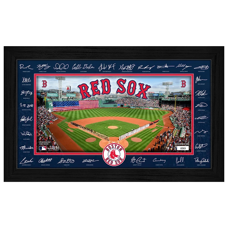 Highland Mint Boston Red Sox 12" x 20" 2026 Signature Field Photograph - Facsimile Signatures