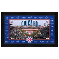 Highland Mint Chicago Cubs 12" x 20" 2026 Signature Field Photograph - Facsimile Signatures