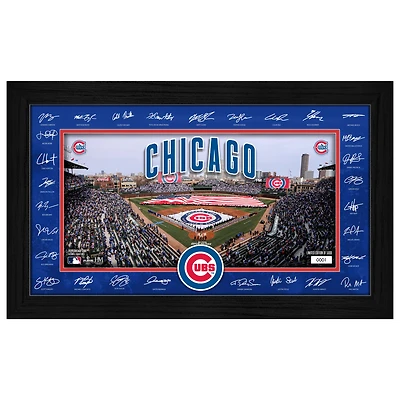 Highland Mint Chicago Cubs 12" x 20" 2026 Signature Field Photograph - Facsimile Signatures