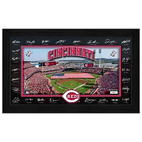 Highland Mint Cincinnati Reds 12" x 20" 2026 Signature Field Photograph - Facsimile Signatures