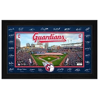 Highland Mint Cleveland Guardians 12" x 20" 2026 Signature Field Photograph - Facsimile Signatures