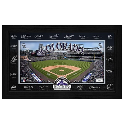 Highland Mint Colorado Rockies 12" x 20" 2026 Signature Field Photograph - Facsimile Signatures