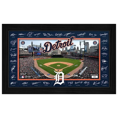 Highland Mint Detroit Tigers 12" x 20" 2026 Signature Field Photograph - Facsimile Signatures