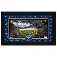 Highland Mint Houston Astros 12" x 20" 2026 Signature Field Photograph - Facsimile Signatures