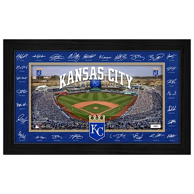 Highland Mint Kansas City Royals 12" x 20" 2026 Signature Field Photograph - Facsimile Signatures
