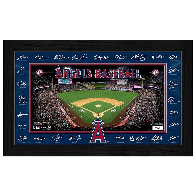 Highland Mint Los Angeles Angels 12" x 20" 2026 Signature Field Photograph - Facsimile Signatures