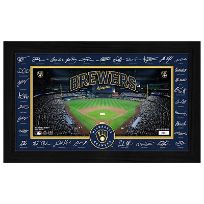 Highland Mint Milwaukee Brewers 12" x 20" 2026 Signature Field Photograph - Facsimile Signatures