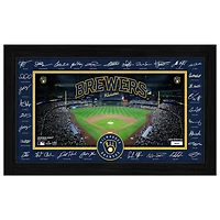 Highland Mint Milwaukee Brewers 12" x 20" 2026 Signature Field Photograph - Facsimile Signatures