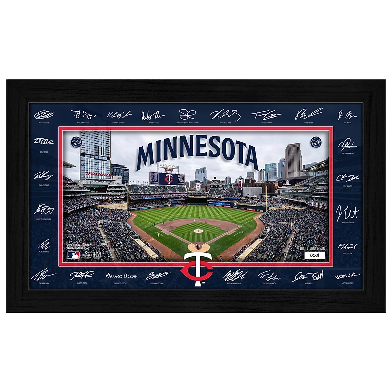 Highland Mint Minnesota Twins 12" x 20" 2026 Signature Field Photograph - Facsimile Signatures